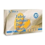 Dryer Sheets Fabric Softener-Laundry Fabric Softener Sheets with Wrinkle Fighters & Static Control- Long Lasting Fresh Line Lint Removal-80 Count