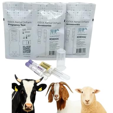 LBH Market Livestock Pregnancy Test Kit – for Cattle, Goats & Sheep – Early Detection in 28 Days – Complete 2-Animal Kit – Ruminant PAG Blood Test – Fast 5–20 Minute Results