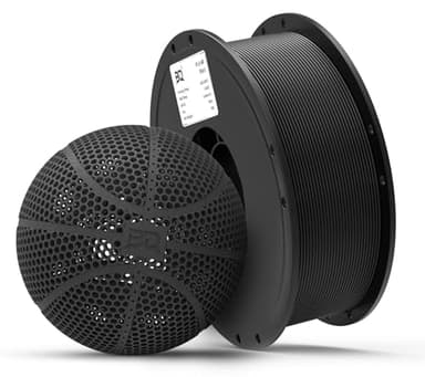 BIQU PLA-HR Flexible 3D Printer Filament Specifically for Printing Airless Basketballs, 1.75mm 1KG Spool (2.2lbs), Flexi Tough Filament Compatible with Most FDM 3D Printer (Black)