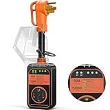 RV Surge Protector 50 Amp Waterproof, 12000J Upgraded RV Power Surge Protector with Safety Certification, RV Adapter Plug for Camper, Circuit Analyzer for Travel Trailers