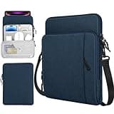 TiMOVO 12.9 Inch Tablet Sleeve Bag Carrying Case with Shoulder Strap for iPad Pro 12.9 M2 2022/2021/2020, Surface Laptop Go 12.4", Galaxy Tab S8+/S9+ 12.4" 2022/2023, Indigo