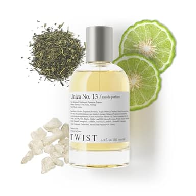 Twist Unica No. 13 - Eau De Parfum Inspired by Calv. K One, Long-Lasting Perfume For Women & Men, Green Tea & Bergamot, Vegan, Clean Ingredients, Unisex, Fragrance - Spray 100 ml | 3.4 fl. oz.