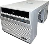 Soleus Air 10,000 BTU Window Air Conditioner with 10,000 BTU Heater, 12.5" Extra Thick Wall Compatible, Wi-Fi Enabled, Saddle Mount, and Quiet Operation in White