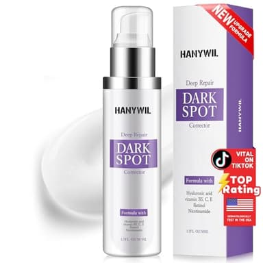HANYWIL Dark Spot Remover for Face & Body Serum with Retinol & Niacinamide - Corrects Melasma, Sun & Age Spots, Hyperpigmentation Treatment for All Skin, Dermatologist Tested (1.7 Fl Oz)