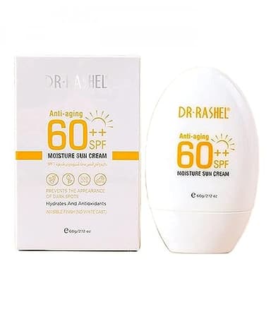 DR.RASHEL Dr Rashel Anti Aging 60++ SPF Moisture Sun Cream, Size 60g, 2.12 Oz (Pack Of 1)