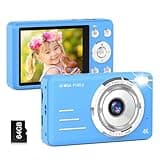 Digital Camera, FHD 1080P Kids Camera, 48MP Point and Shoot Digital Cameras with a 64GB Card, 16X Zoom, Anti Shake, Compact Small Camera for Kids Gifts for Teens Girls Boys