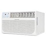 Keystone 14,000 BTU Wall Mounted Air Conditioner with Supplemental Heat and Dehumidifier Function, 230V, Wall AC for Living Room and Large Rooms up to 700 Sq.Ft., Quiet, High Efficiency AC with Remote