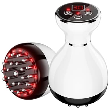 Lymphatic Drainage Massager - Anti Cellulite Massage Tool & Body Sculpting Machine with 30-Level Microcurrent, Light Heat & Vibration for Legs Arms & Belly Body Helps Reduce Stretch Marks & Cellulite