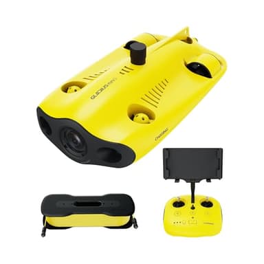 Underwater Drone, Mini S submarine drone with 4K+EIS Image Stabilization Camera for Real-Time Viewing Depth & Temperature Data, Direct-Connect Remote Controller, Dive to 330ft Underwater, Portable ROV