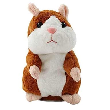 BestLand Plush Interactive Toys PRO Talking Hamster Repeats What You Say Electronic Pet Chatimals Mouse Buddy for Boy and Girl, 5.7 x 3 inches