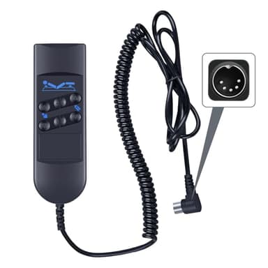 Bed Motor Hand Remote Control Replacement for Okimat II, 6 Button 5 Pin Remote for Okin Refined Hospital Beds