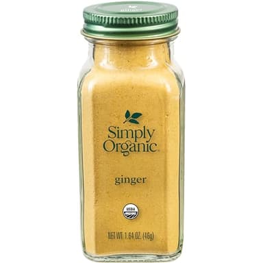 Simply Organic Ground Ginger Root, 1.64 Ounce, Non ETO, Non Irradiated, Non GMO, Complements Both Sweet & Savory Dishes