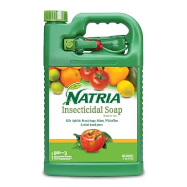 NATRIA Insecticidal Soap, Ready-to-Use Garden Bug Treatment, Insect Killer for Indoor and Outdoor Plants, 1 Gallon