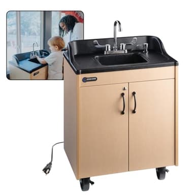 Ozark River Portable Sinks Lil Premier, Child Height Self Contained Portable Sink with Hot Water for Kids, Hot Water Handwashing Station for Daycares & Classrooms, Child Size Portable Sink