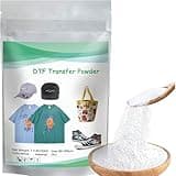 DTF Powder Hot Melt Adhesive Powder White 500g (17.6oz) DTF Transfer Powder for Sublimation, Compatible with Printhead ET-8550, ET8500, XP-15000, L1800 DTF Printers