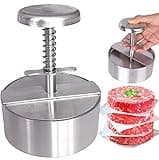 NOBER Burger Press Stainless Steel Hamburger Patty Maker Grill Griddle Flat