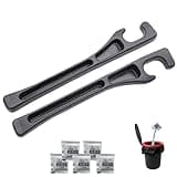 KAWATANI No Drop Seat Guard,New Car Seat Gap Filler,with 5 Pack Car Toilet Powder,Filler Organizer, Drop Seat Guards for Preventing Items from Falling, Compatible with All Cars (Black)