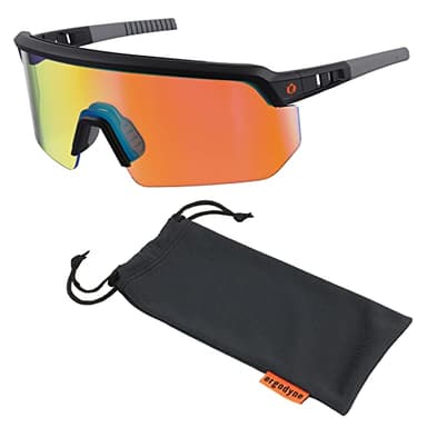 Ergodyne Skullerz AEGIR Safety Sunglasses, Mirrored Lens, ANSI z87.1