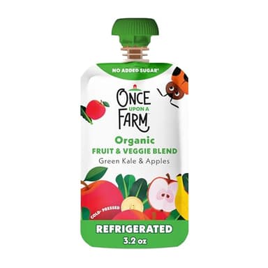 Once Upon A Farm, Organic Green Kale & Apples Pouch, 3.2 Ounce