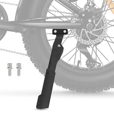 BEAROLNE Bike Kickstand Heavy Duty Rear Mount Kick Stand for 40mm 26-29 Inch Aluminum Kickstand for Adult Kids Bike Mountain Bike Ebike Mini Bike Electric Dirt Bike MTB Carbon Fiber Style