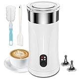 Ovetedot Milk Frother, 4-in-1 Milk Frother and Steamer, Automatic Hot and Cold Foam Maker and Milk Warmer