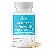 DR VITAMIN SOLUTIONS Fat Burner for Women & Men - Appetite Suppressant for Weight Loss - Pills w/Metabolism Booster Thermogenic Weight Loss Supplement - Chromium, Caffeine & Green Tea - 30 Ct.