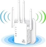 2025 WiFi Extender Signal Booster with Ethernet Port, WiFi Extender with Dual Band 5GHz/2.4GHz, Up to 12880 Sq. ft Coverage, WiFi Range Extender for Home and Outdoors, 1200Mbps WiFi Booster