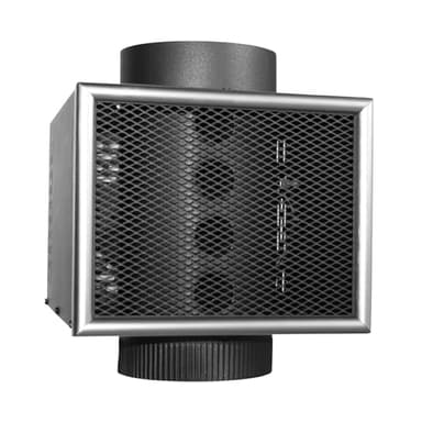 US Stove Company MH6 Easy to Install 6 Inch Miracle Heat Reclaimer Ultra Quiet Freestanding Wood or Coal Stove Furnace, Black