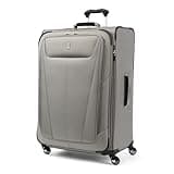 Travelpro Maxlite 5 Softside Expandable Checked Luggage with 4 Spinner Wheels, Lightweight Suitcase, Men and Women, Champagne, Checked Large 29-Inch