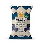 Siete Maiz Totopos Corn Tortilla Chips | Blue Corn | Gluten Free | Vegan Snacks | Non GMO & Organic Corn Chip | Made with Avocado Oil | Preservative Free | 7.5 Oz. Bag (Pack of 6)