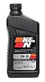 K&N Motor Oil: 5W-30 Synthetic Engine Oil: Premium Protection, High Mileage, 1 Quart