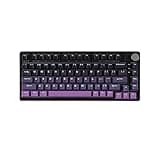 EPOMAKER HE75 Mag Wireless Gaming Keyboard with Hall Effect Switch and Changeable Knob Module, Rapid Fast Magnetic Keyboard with Adjustable Trigger, 2.4G/Bluetooth Keyboard, RGB Backlit (Black Purple)