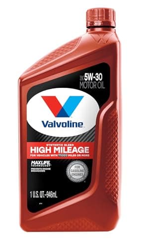 Valvoline High Mileage with MaxLife Technology 5W-30 Synthetic Blend Motor Oil 1 Quart