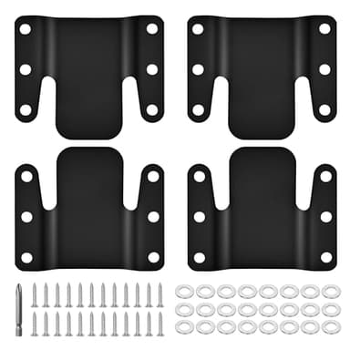 Eunenete 4 Pcs Universal Sectional Sofa Interlocking, Sectional Couch Connectors,Sofa Connector Bracket