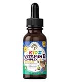 Autistic UpBeat: Kid's Vitamin B Complex | Kid-Friendly Drops | Unlfavored | B1, B2, B3, B6, B7, B9 & Methyl B12 | Brain Function, Focus, Metabolism | Kids B Complex Liquid Drops Supplement
