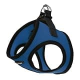 Bark Appeal Blue Step-in Dog Harness for Small-Medium Pets – Updated Sizing, Re-Measuring is Essential – Soft Vest Harness – Anti-Choke with Adjustable Strap & Heavy Duty Clip – M