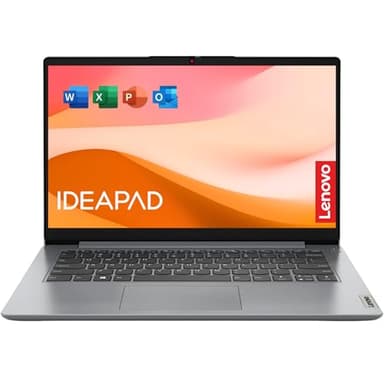 Lenovo IdeaPad Laptop Computer - 8GB RAM - 256GB SSD Storage - Intel Core - Microsoft Office for The Web | Rapid Charging, Webcam, Windows 11 no Mouse | Essential Laptop, Slim, Light