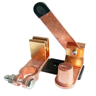 Ampper Top Post Battery Disconnect Switch 12V 24V, Knife Blade Battery Switch Disconnect Power Cut Shut Off for Car Boat RV ATV (Negative, Vertical)