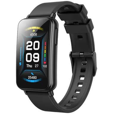 Parsonver 5ATM Waterproof Fitness Tracker, Swimming Smart Watch with Step Counter, Stopwatch, Pedometer, 24/7 Heart Rate/Blood Oxygen/Sleep Monitor, 110+ Sport Modes Fitness watch for Women Men, Black