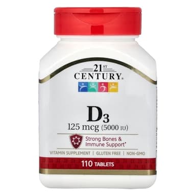 21st Century D 5000 IU Tablets, 110 Count