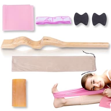 WodGod Professional Wooden Ballet Foot Stretcher Set - Arch Enhancer and Toe Strengthener for Ballet Dancers, Gymnasts, Yoga Practitioners with Portable Bag- Ideal Dance Accessories Gift