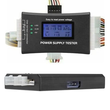Cunyuer Computer Power Supply Tester, 20/24 Pin Computer PC Power Supply Tester with LCD Display, for ATX, BTX, ITX, TFX