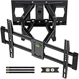 Full Motion Mount, USX MOUNT UL Listed TV Wall Mount for Most 42-84 inch TVs, Holds up to 120lbs, Max VESA 600x400mm, Swivel TV Bracket with Dual Articulating Arms Tilt Rotation Fits 16" Wood Stud