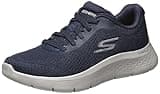 Skechers Men's Go Walk Flex-Remark Sneaker, Navy/Grey, 10