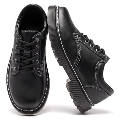 Oxford Shoes for Women Classic Business Casual Shoes Comfort Work Office Dress Loafers Oxfords,Black Size 8