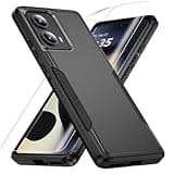 Warsia for Motorola Edge 2024 Case, with HD Screen Protector [Military Grade Drop Tested] Heavy-Duty Tough Rugged Shockproof Protective Case for Moto Edge 2024, Black