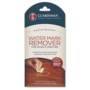 Guardsman Reusable Water Mark Remover Cloth | Wood Cleaner for White Rings & Haze Caused By Moisture and Heat, 1 Count