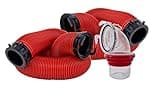 Valterra EZ Coupler 20-Foot RV Sewer Hose Kit for RV Camper, Includes 2 Attachable 10-Foot Hoses with Rotating Fittings and 90 Degree Clearview Sewer Adapter
