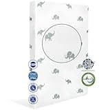 Casusv Mini Crib Mattress - 38x24 in Baby Crib Mattresses for Mini and Portable Crib - Breathable Dual Sided Memory Foam & High Density Support Foam with Waterproof Washable Crib Mattress Cover