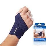 Comforband Adjustable Wrist Brace - for Joint Pain, Arthritis, Sprains, Strains, Instability, Gym, Sports, Golf, Tennis, Basketball - Adjustable Compression - One Size – fits left or right hand